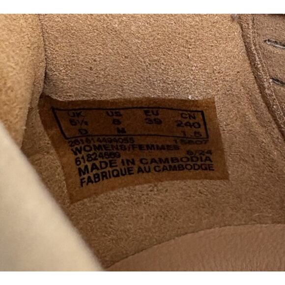 Clarks Artisan Womens Leather Platform Loafers Tan Sporty Comfort Size 8 - Picture 7 of 11